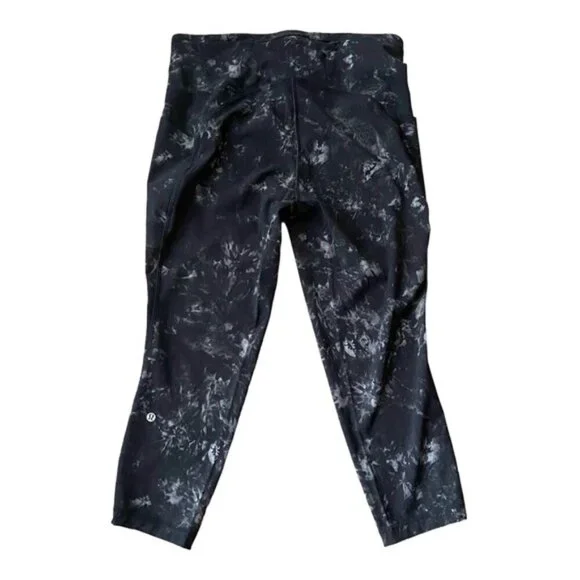 Lululemon Swift Speed High-Rise Crop 21Aquila Black Multi size 12